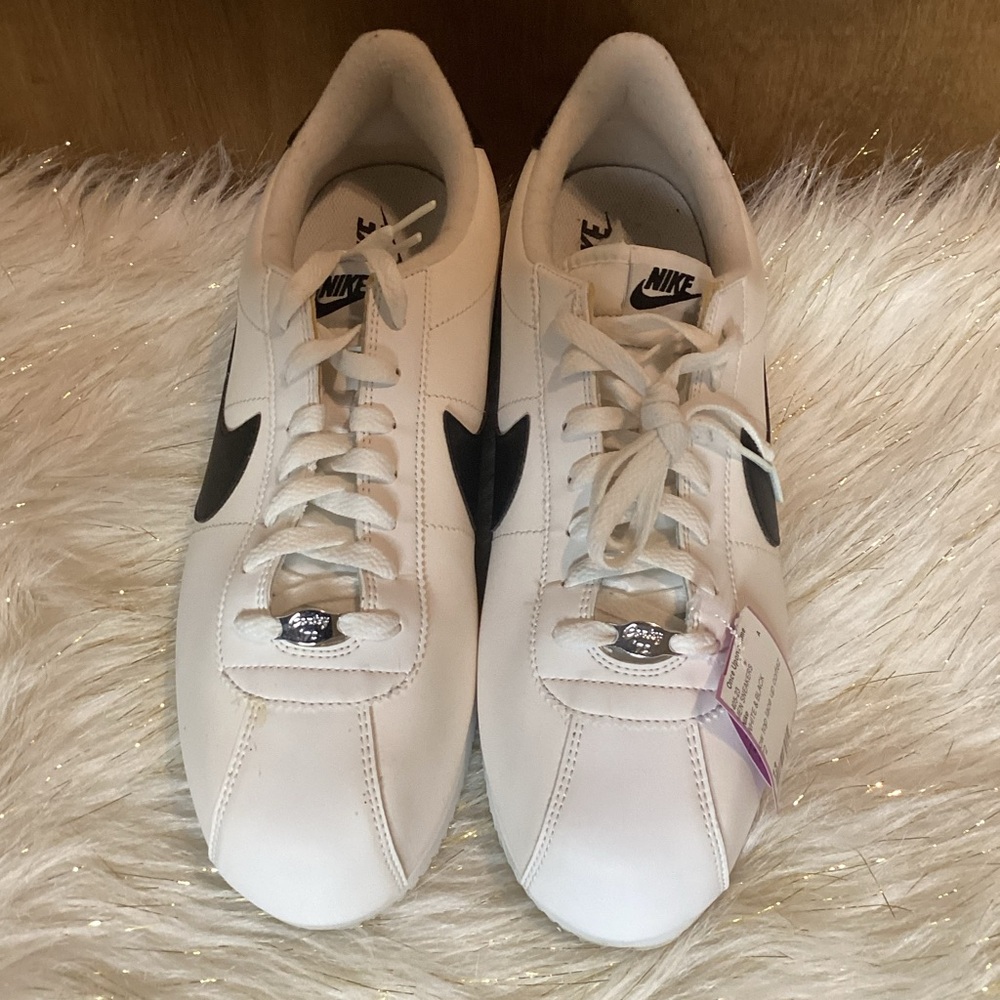 White and Black Nike Sneakers